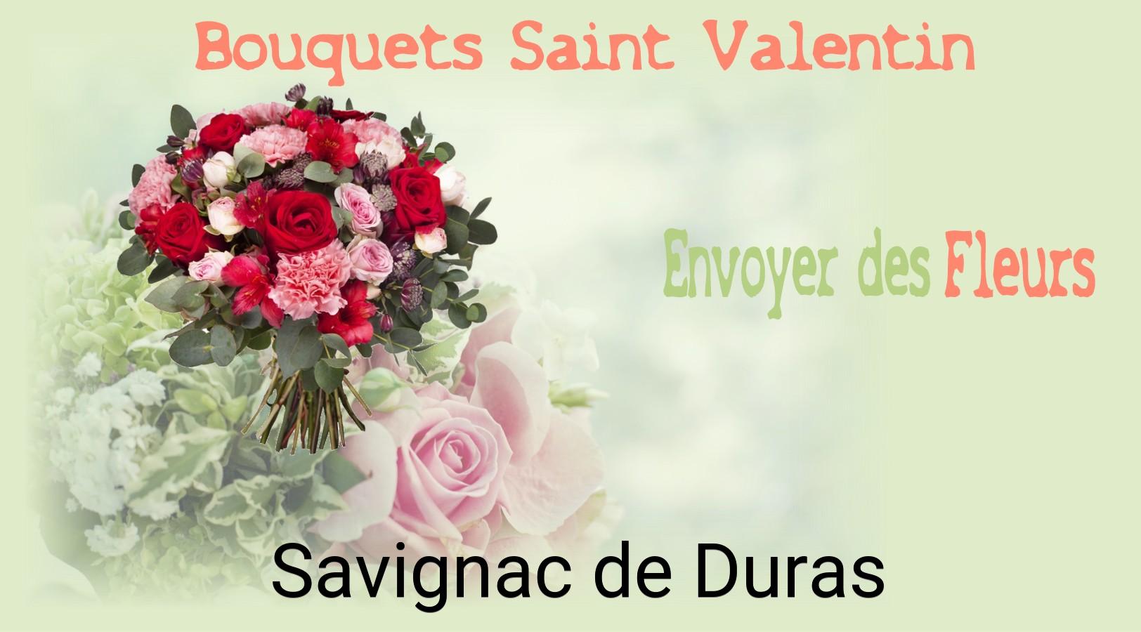 Roses de Saint-Valentin livrées à Savignac-de-Duras